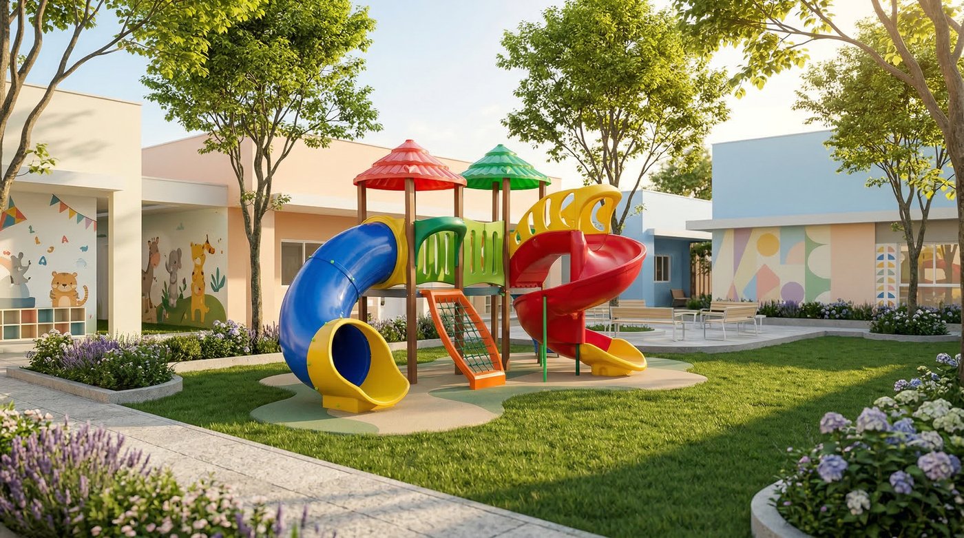 Playground outdoor para escola